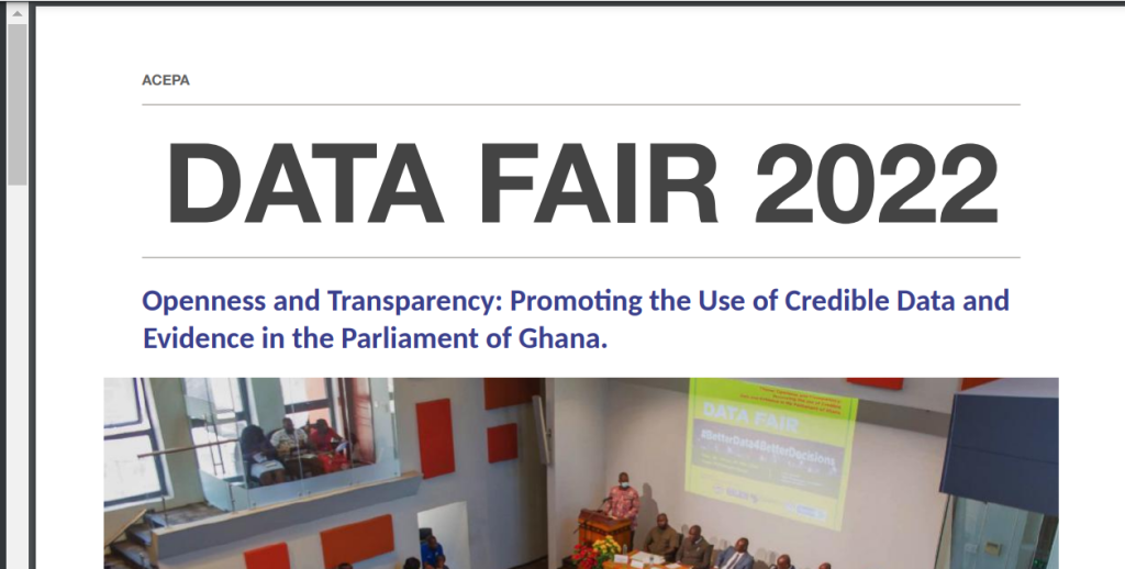 Visual Brief on Data Fair 2022